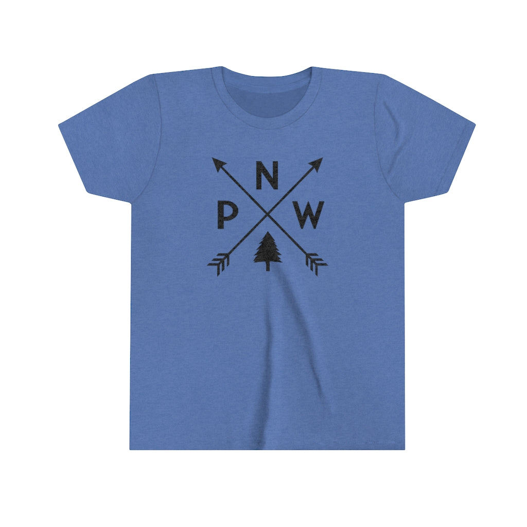 PNW Arrows Kids T-Shirt Heather Columbia Blue / M - The Northwest Store