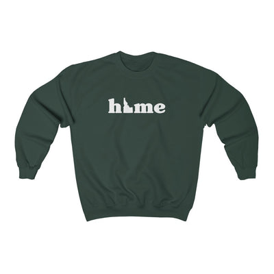 Idaho Is Home Crewneck Sweatshirt Forest Green / S - The Northwest Store