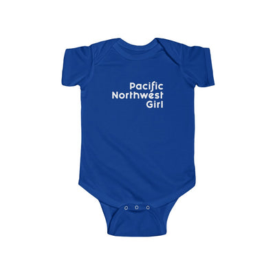 Pacific Northwest Girl Baby Bodysuit Royal / NB (0-3M) - The Northwest Store