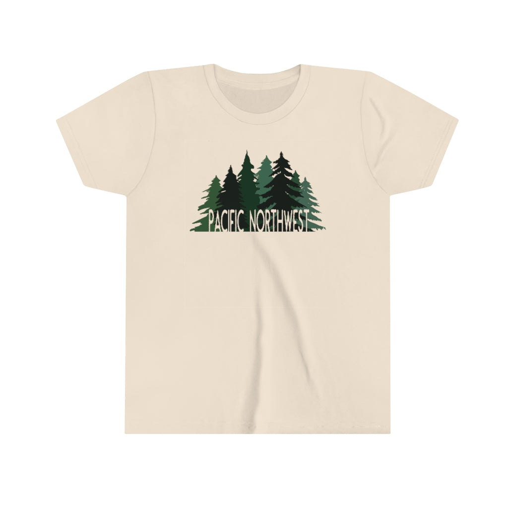 Pacific Northwest Forest Kids T-Shirt Natural / S - The Northwest Store