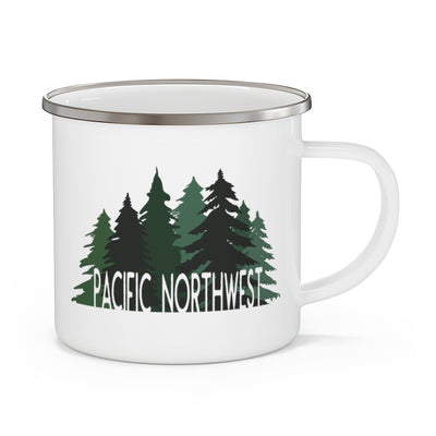 Pacific Northwest Forest Enamel Camping Mug - The Northwest Store