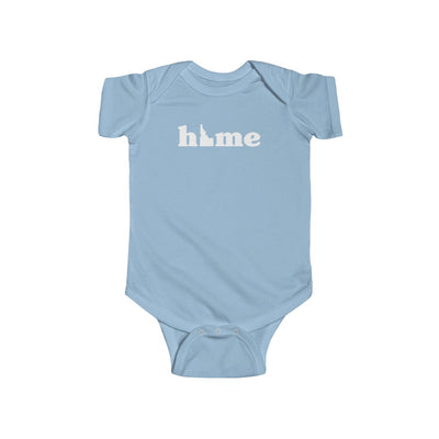 Idaho Is Home Baby Bodysuit Light Blue / NB (0-3M) - The Northwest Store